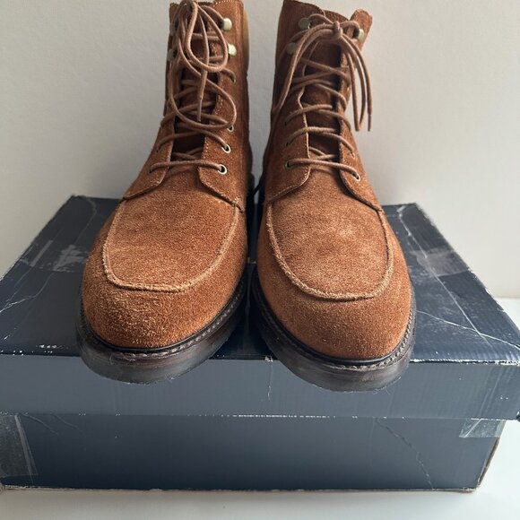 Vintage Polo Ralph Lauren Suede Norbeck Boots - Tan - Size 14D - Picture 6 of 9